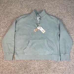C&C California unwashed 3/4 zip sweater size Small